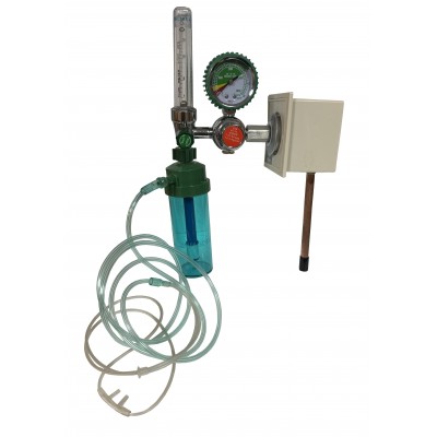 Y-006RM Medica Oxygen Humidifier with Flow Meter, Pressure Gauge, and Oxygen Outlet